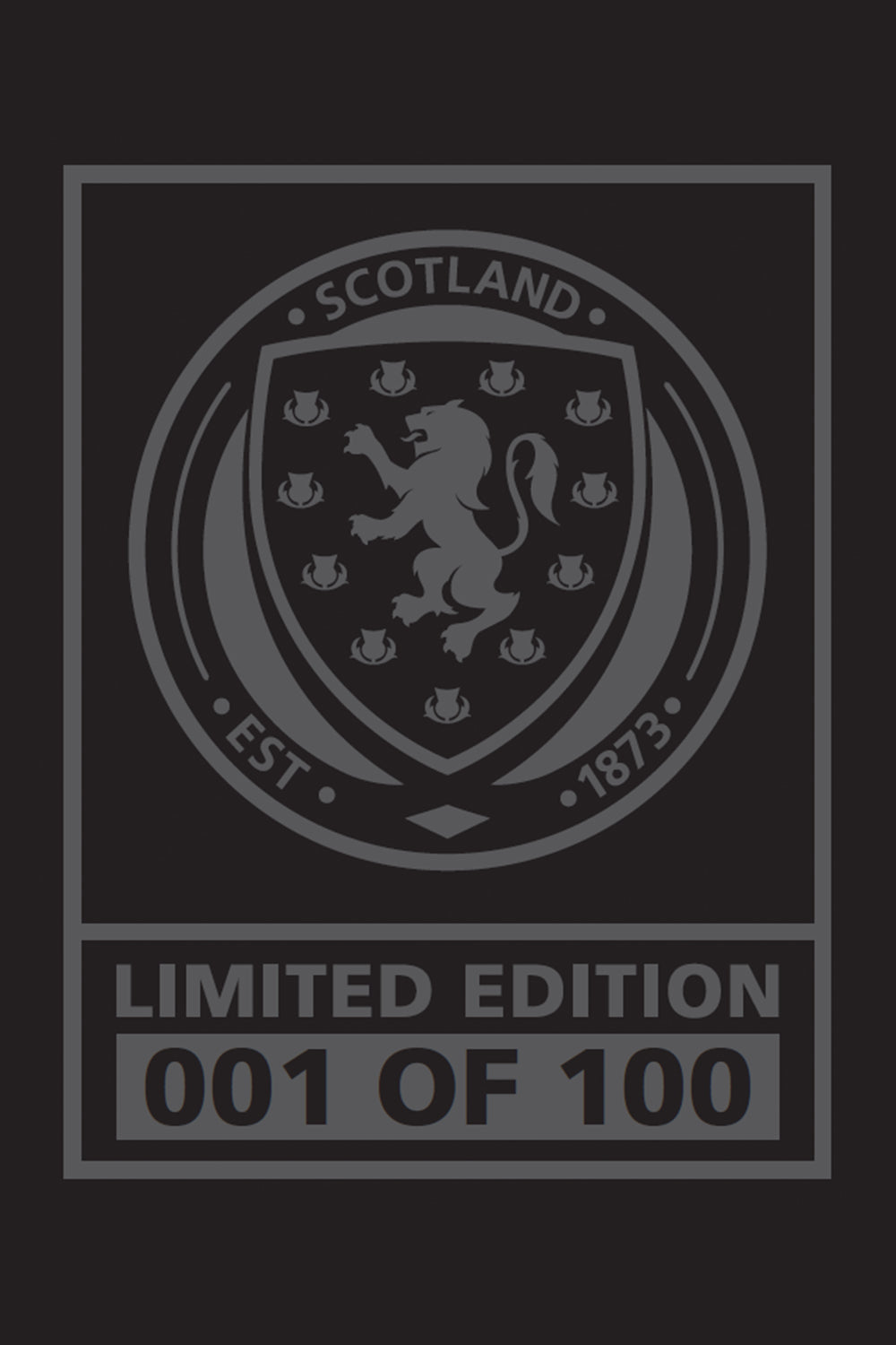 Official Limited Edition Scotland Kids T-Shirt - Black - The World Football Store