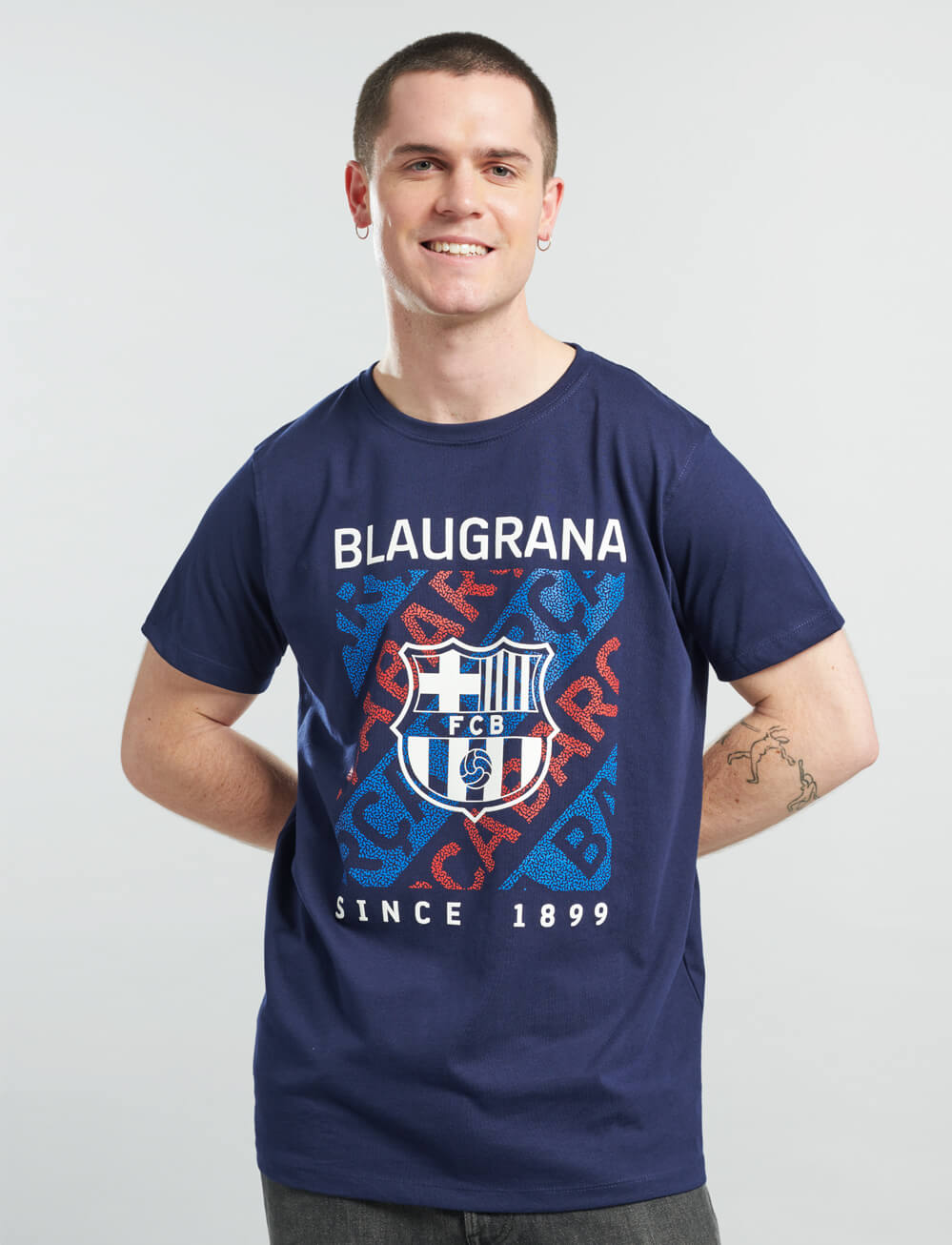 Official FC Barcelona T-Shirt - Navy - The World Football Store