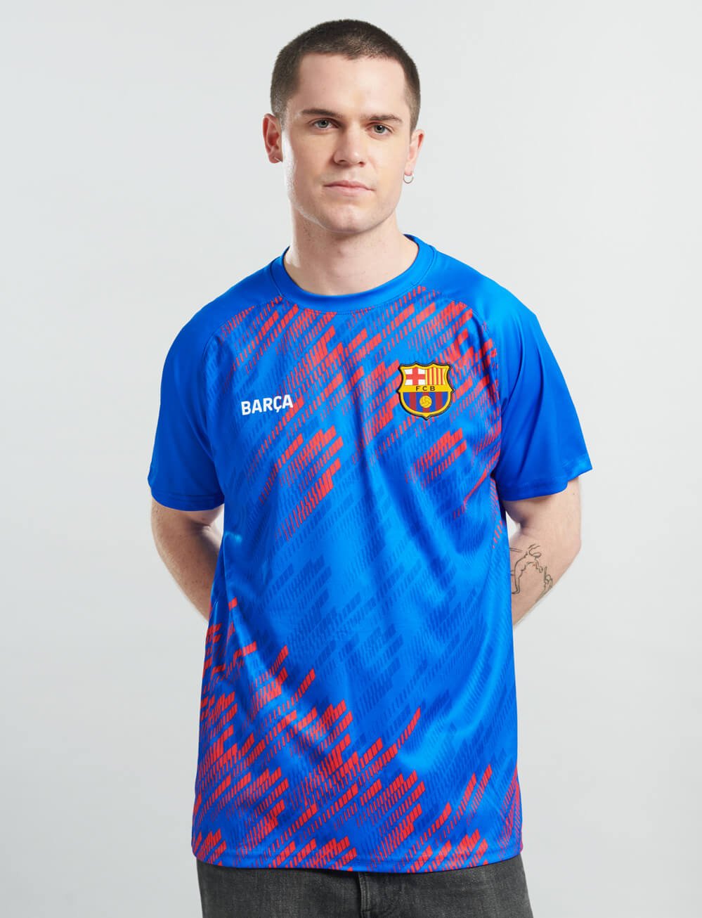 Official FC Barcelona Training T-Shirt Blue - Main Image