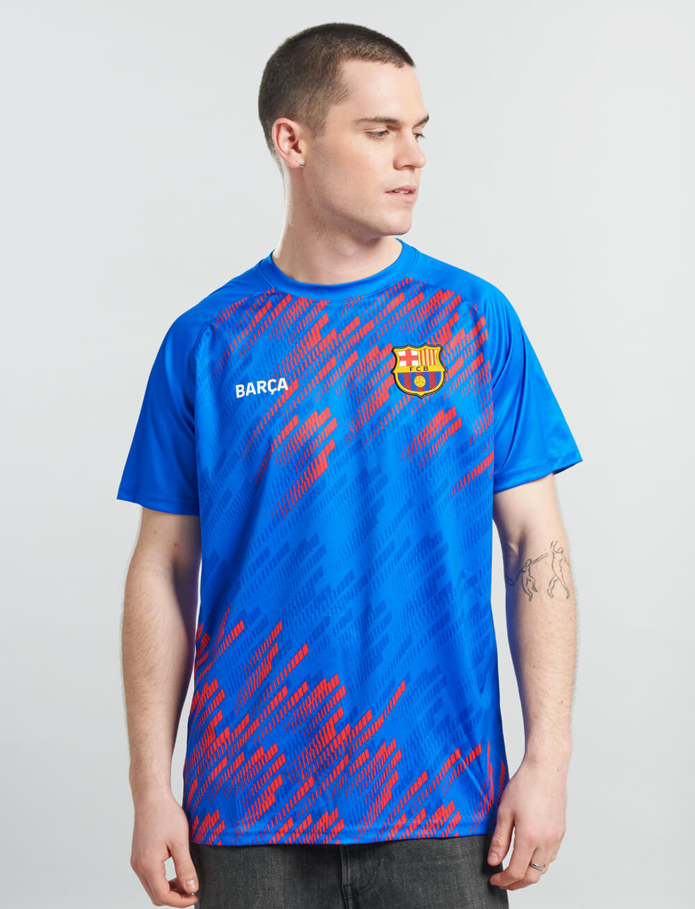 Official FC Barcelona Training T-Shirt - Blue - The World Football Store