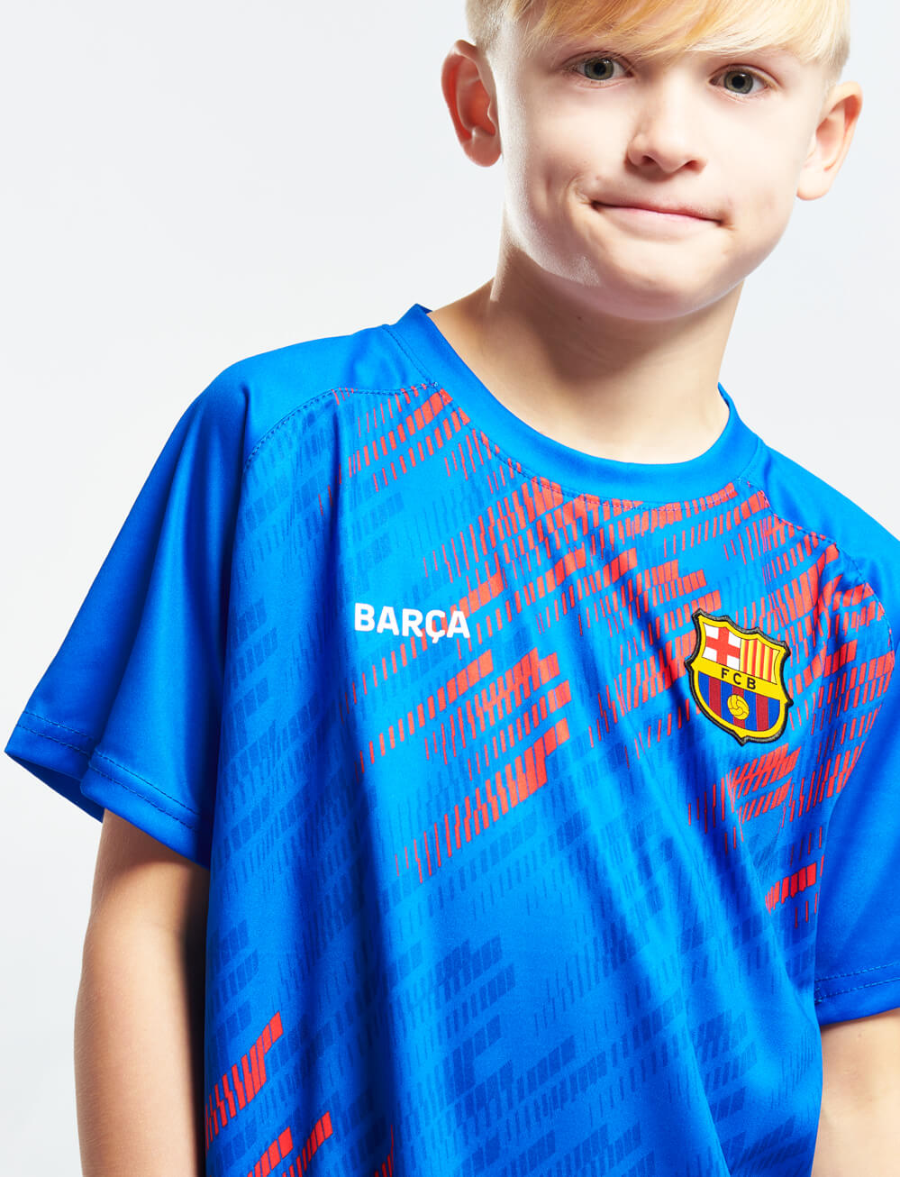 Official FC Barcelona Kids Training T-Shirt - Blue - The World Football Store