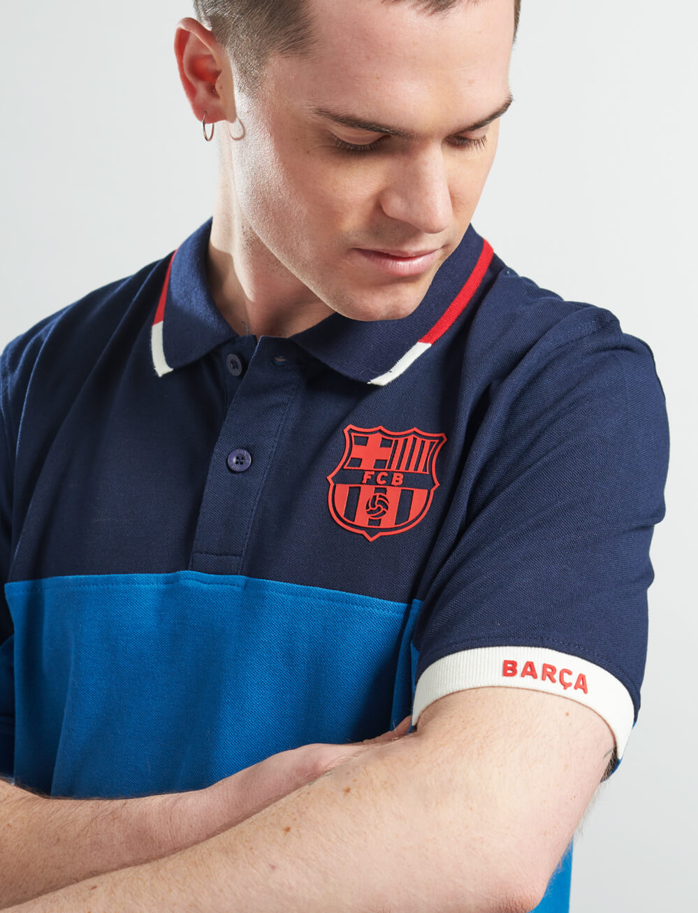 Official FC Barcelona Polo - Blue - The World Football Store