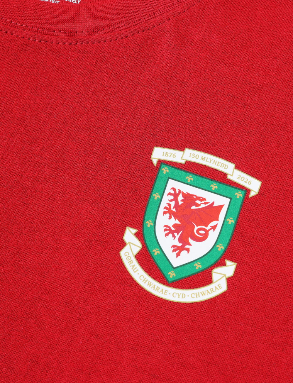 Official Team Wales 150th Anniversary T-Shirt - Red - The World Football Store