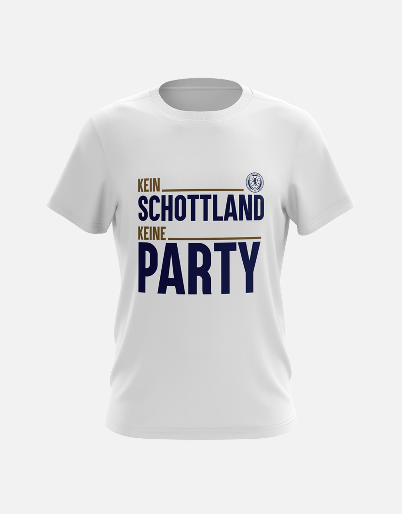Official Team Scotland 'No Scotland, No Party' T-Shirt - White - The World Football Store