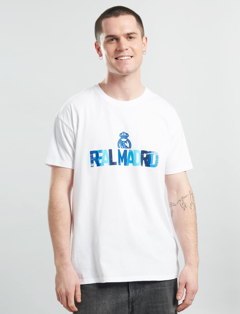 Official Real Madrid Graphic T-Shirt - White - The World Football Store
