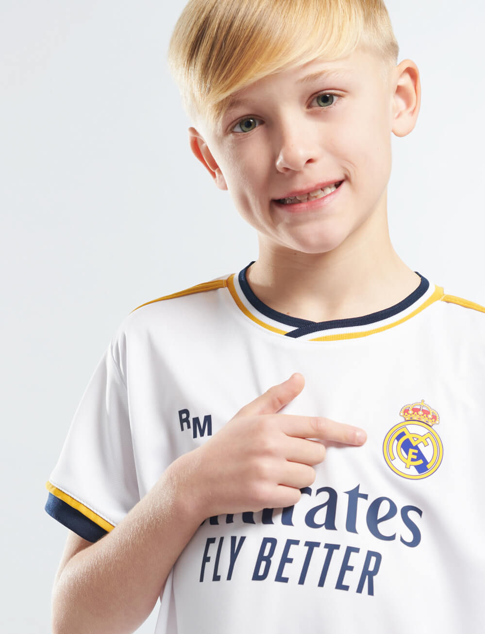 Official Real Madrid Kids Home Kit White The World Football Store