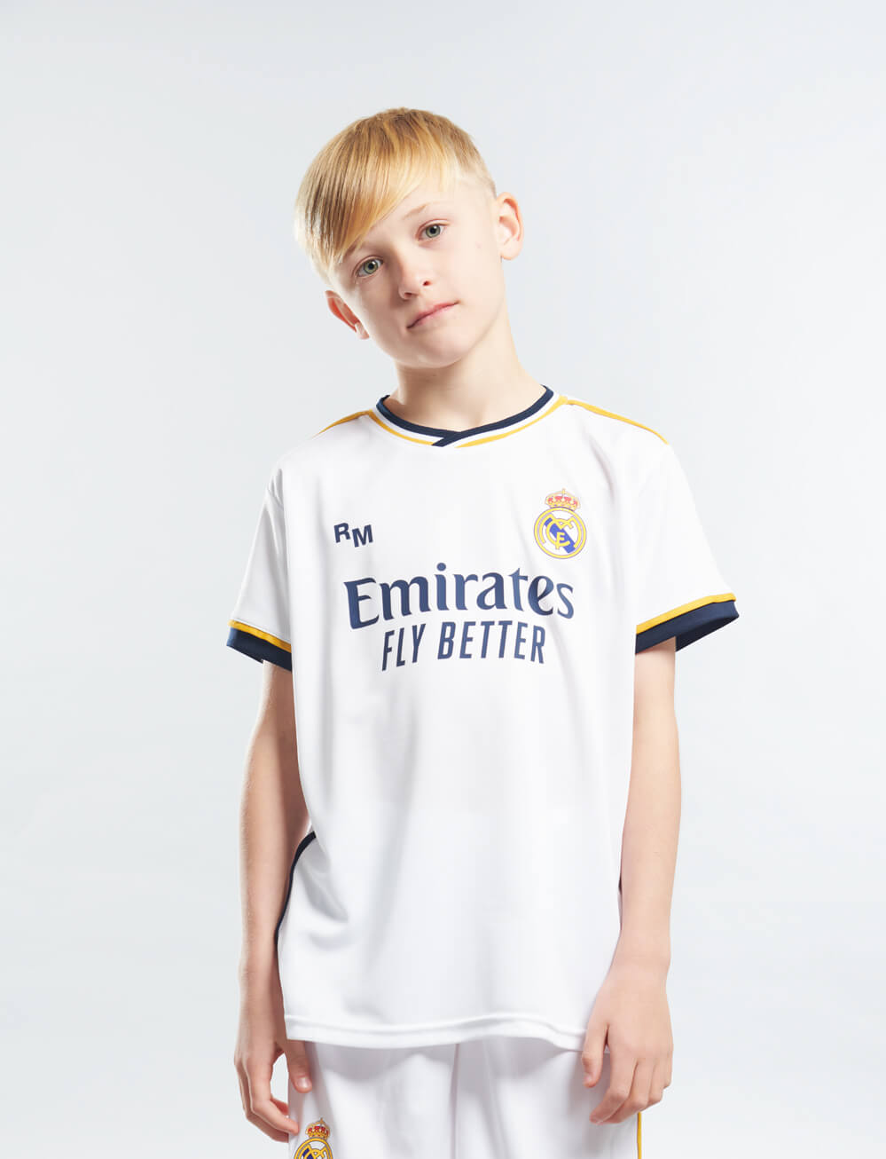 Official Real Madrid Kids Home Kit - White - The World Football Store