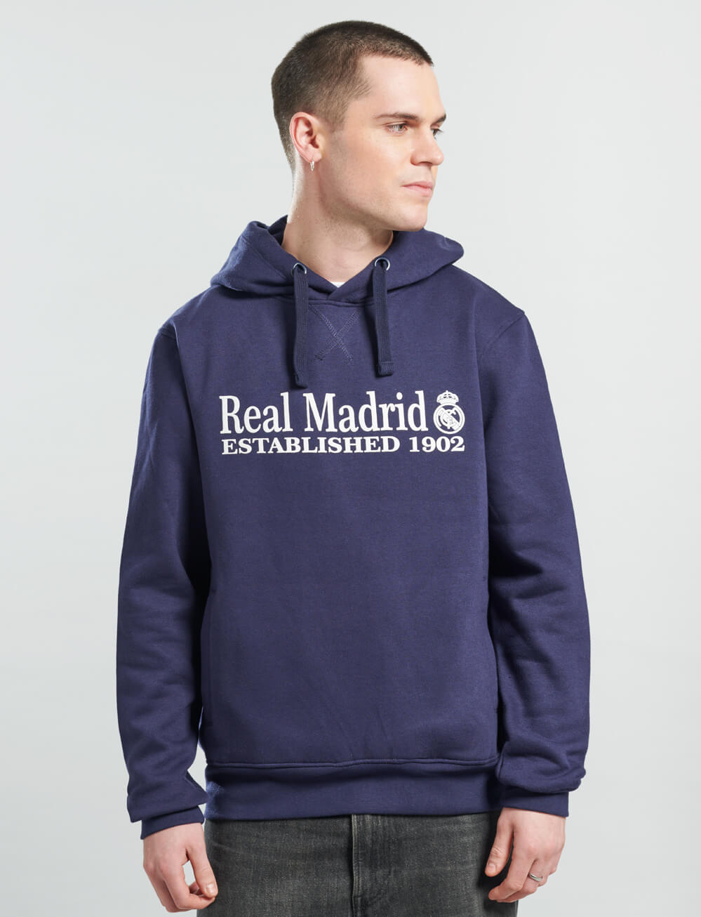 Official Real Madrid Hoodie - Navy - The World Football Store