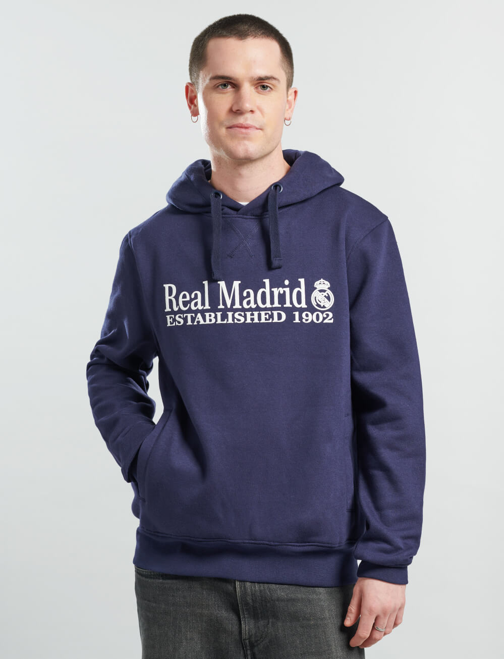Official Real Madrid Hoodie - Navy - The World Football Store