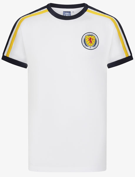 Official Team Scotland Ringer T-Shirt - White | The World Football