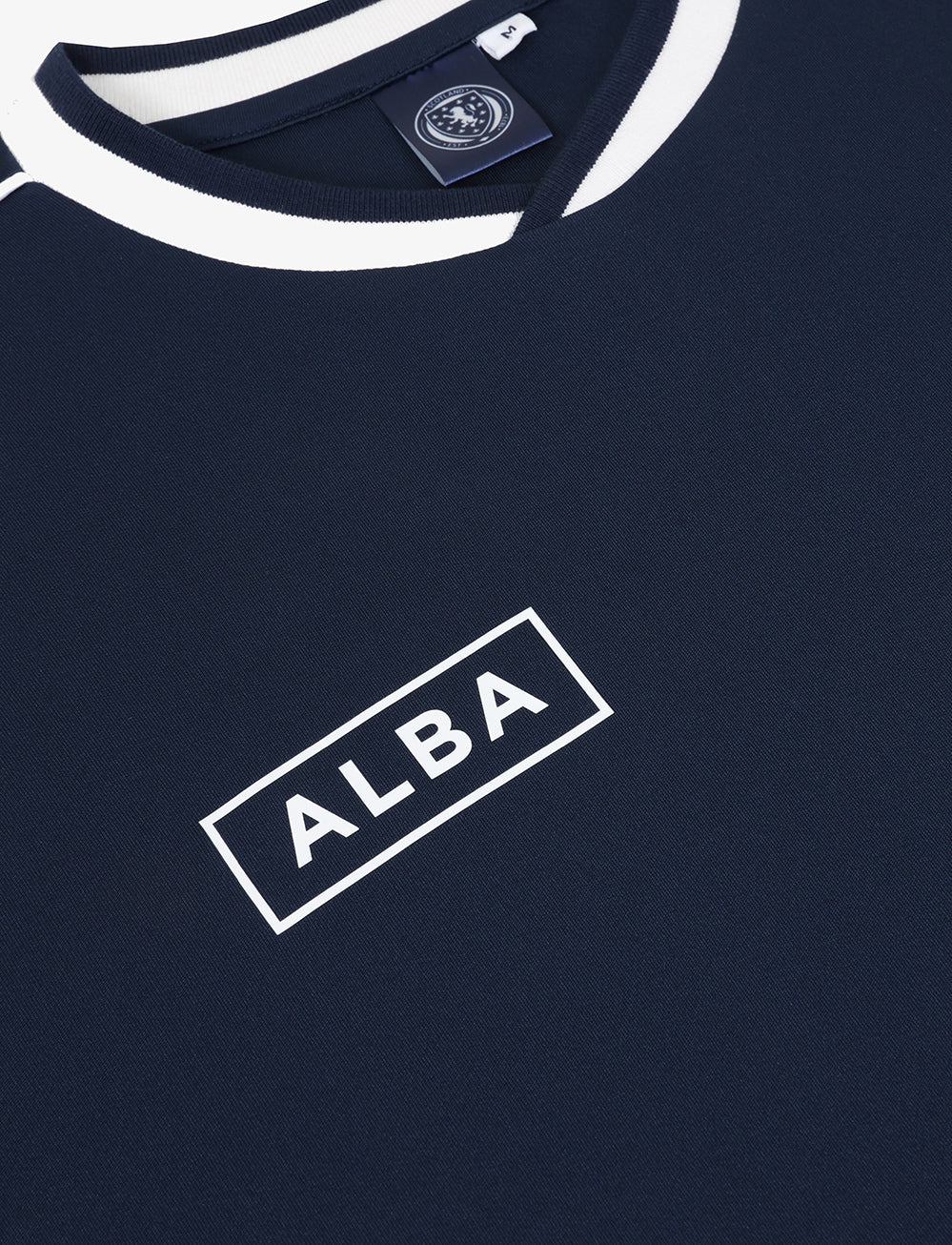 Official Team Scotland Tipped T-Shirt - Navy - The World Football Store