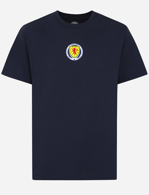 Official Team Scotland Crest T-Shirt - Navy - The World Football Store