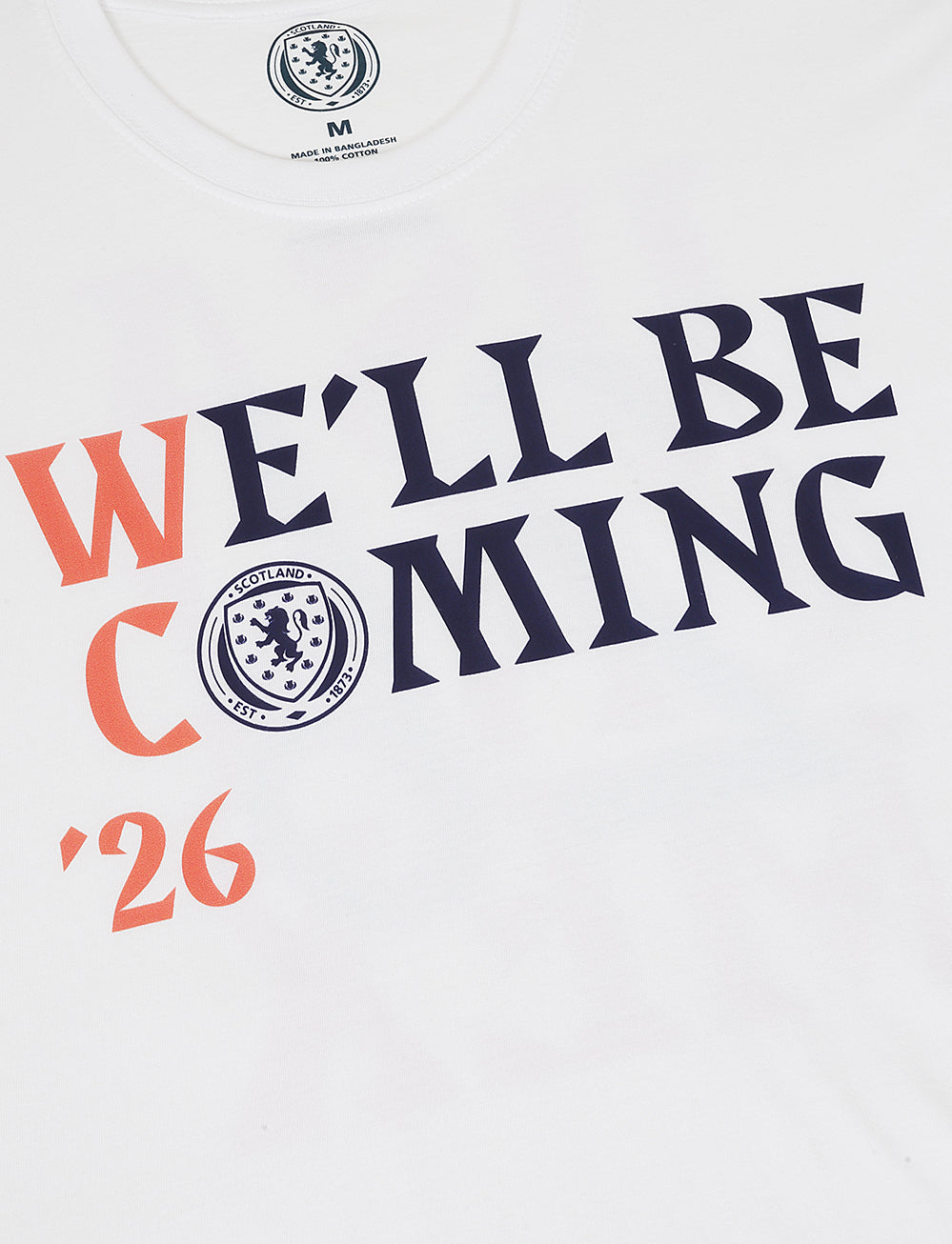Official Team Scotland 'We'll be Coming' Qualification T-Shirt - The World Football Store