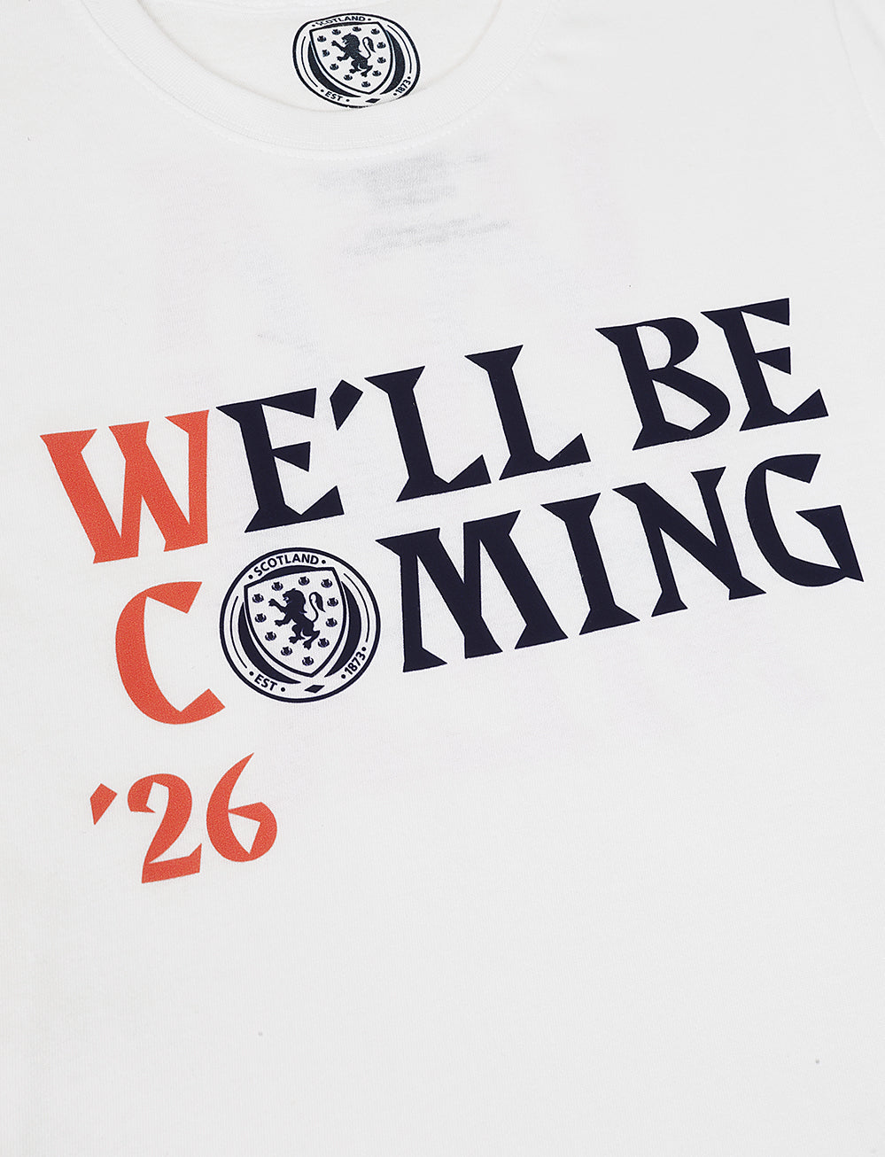 Official Team Scotland Kids 'We'll be Coming' Qualification T-Shirt - The World Football Store