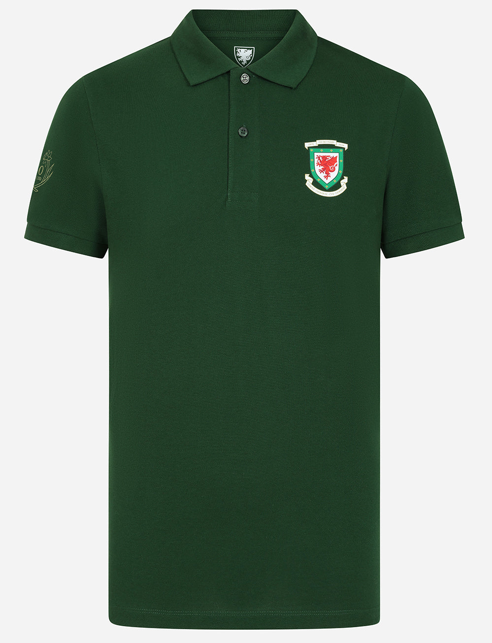 Official Team Wales 150th Anniversary Polo - Green - The World Football Store