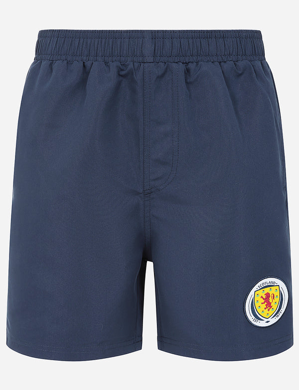 Team Scotland Kids Swim Shorts - Navy - The World Football Store
