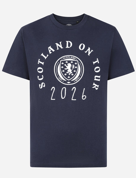 Official Team Scotland 'On Tour 2026' T-Shirt - Navy