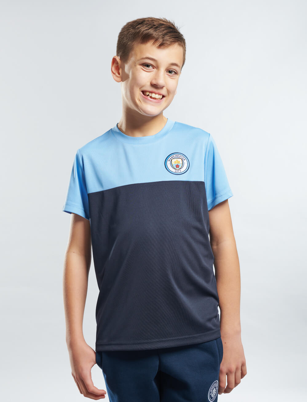 Official Manchester City Kids T-Shirt - Navy - The World Football Store