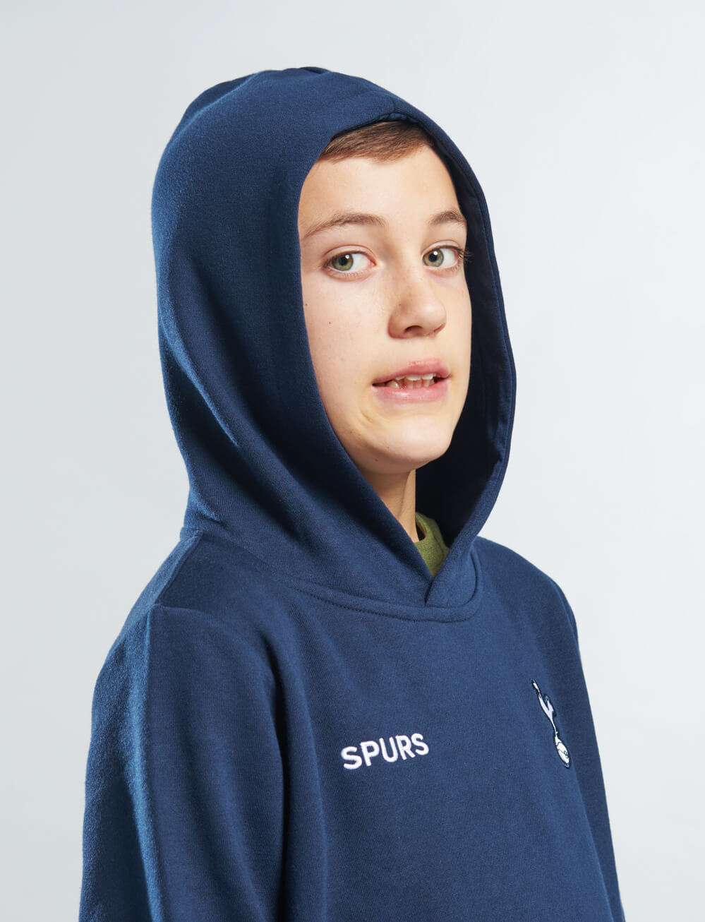 Official Tottenham Kids Logo Hoodie - Navy - The World Football Store