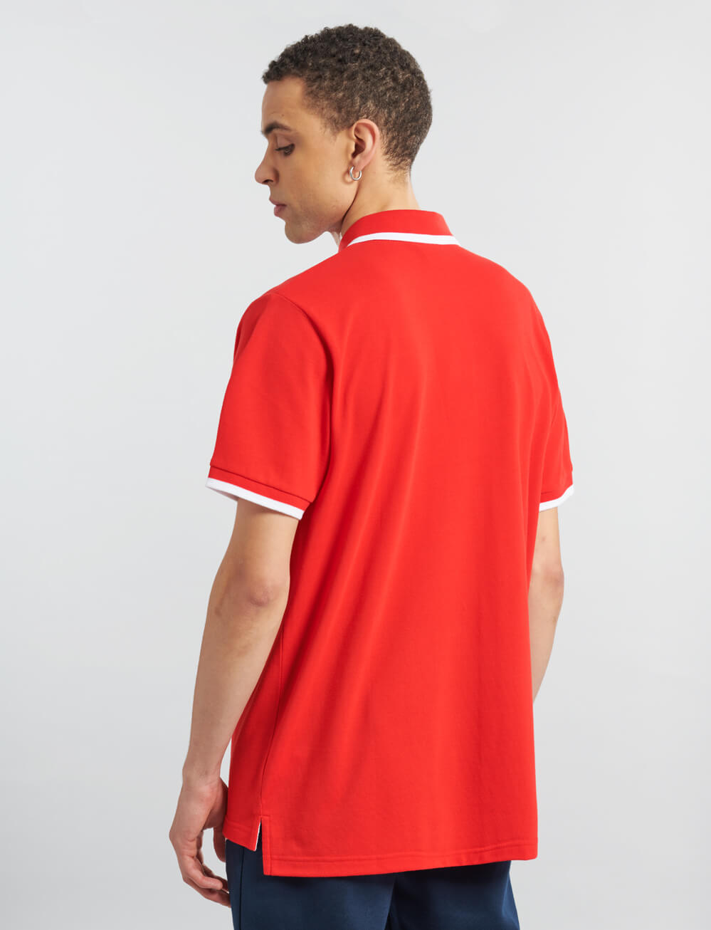 Official Arsenal Tipped Polo - Red - The World Football Store