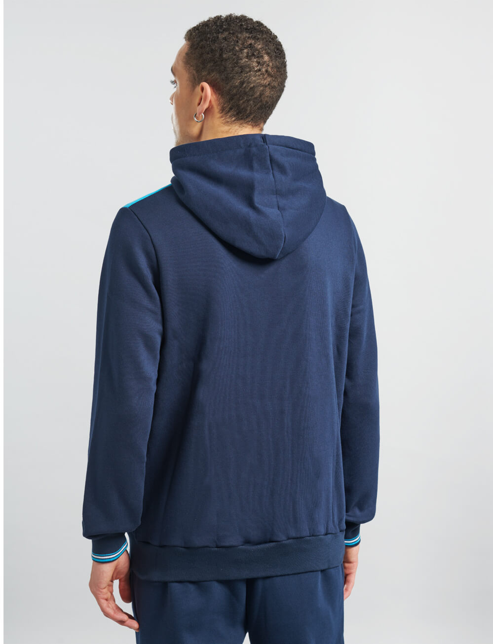 Official Tottenham Full Zip Badge Hoodie - Navy - The World Football Store