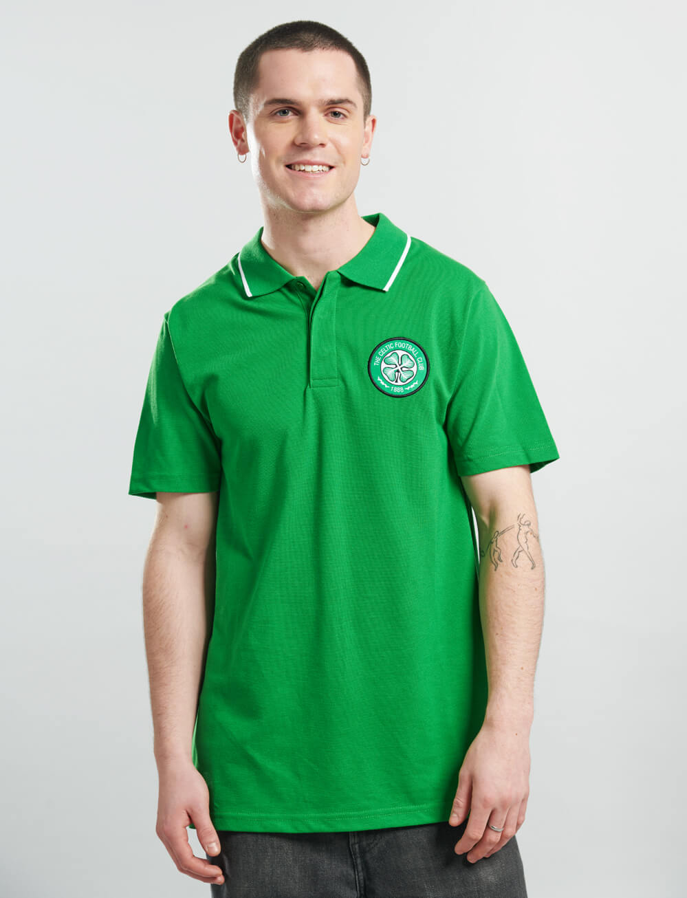 celtic football gear Official Celtic Tipped Polo