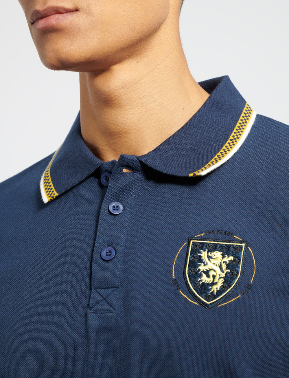 Official Team Scotland 150th Anniversary Tipped Polo Shirt - The World Football Store