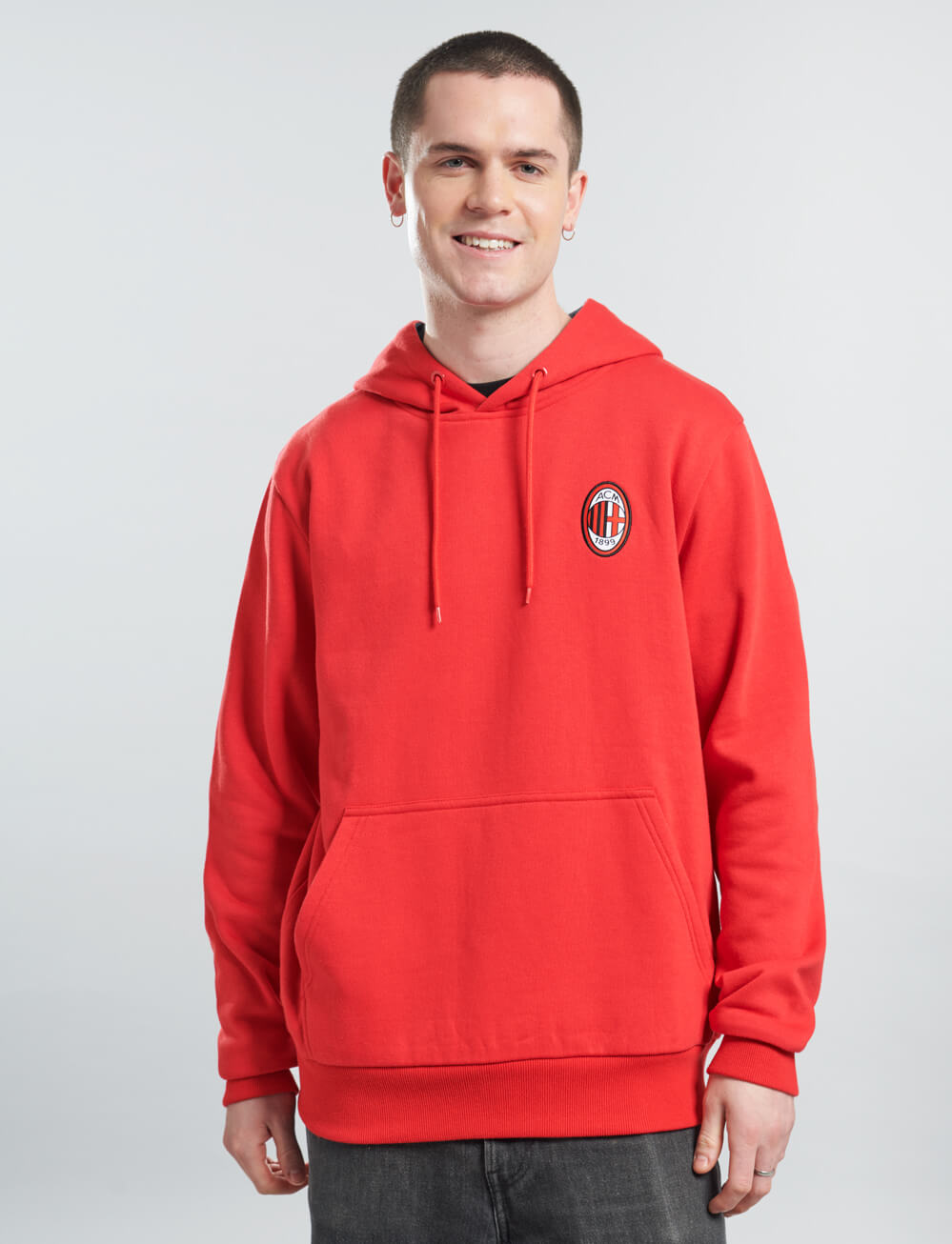 Official AC Milan Core Hoodie - Red - The World Football Store