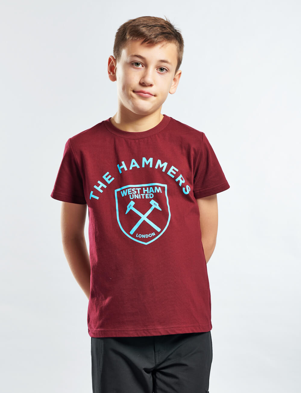 Official West Ham United Kids Graphic T-Shirt - Claret - The World Football Store