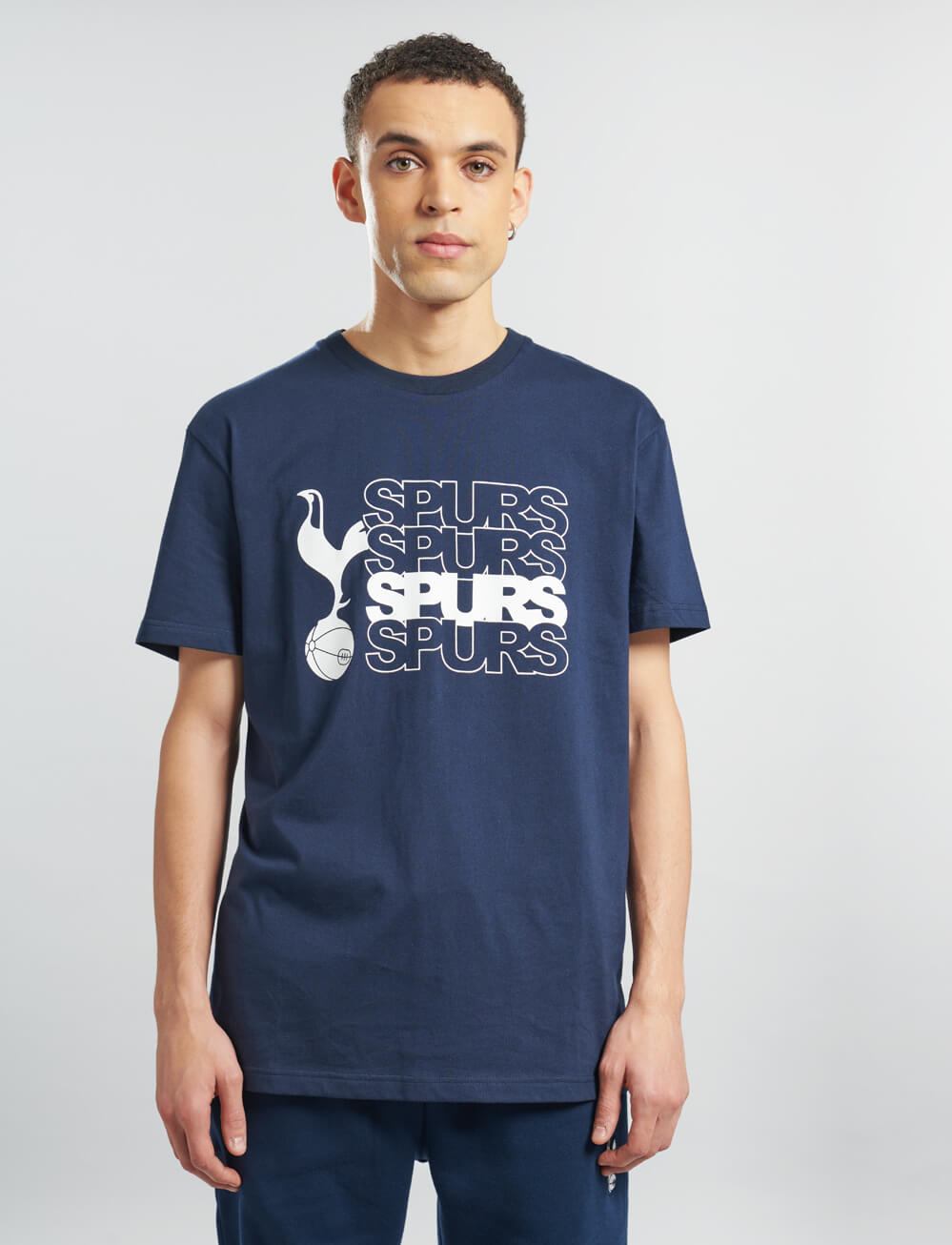 Official Tottenham Graphic T-Shirt - Navy - The World Football Store