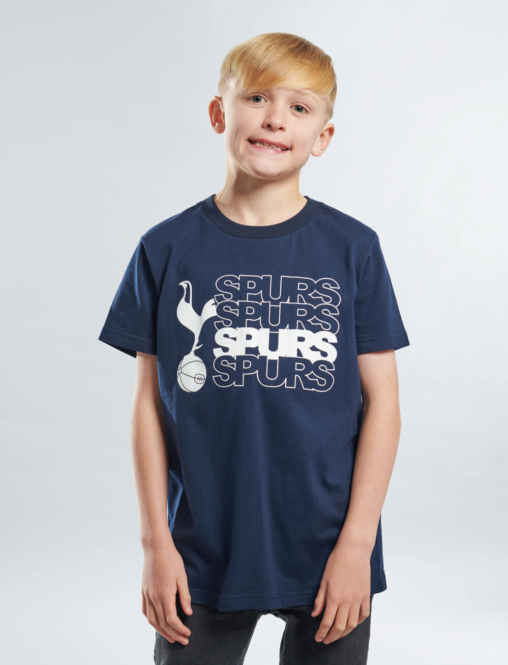 Official Tottenham Kids Graphic T-Shirt - Navy - The World Football Store