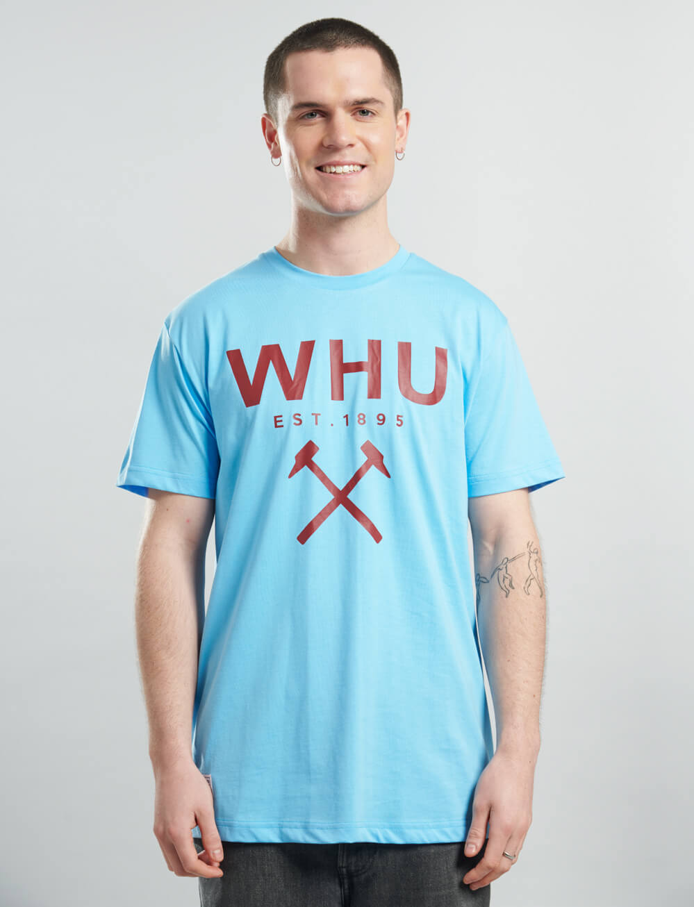 Official West Ham United Graphic T-shirt - Blue - The World Football Store
