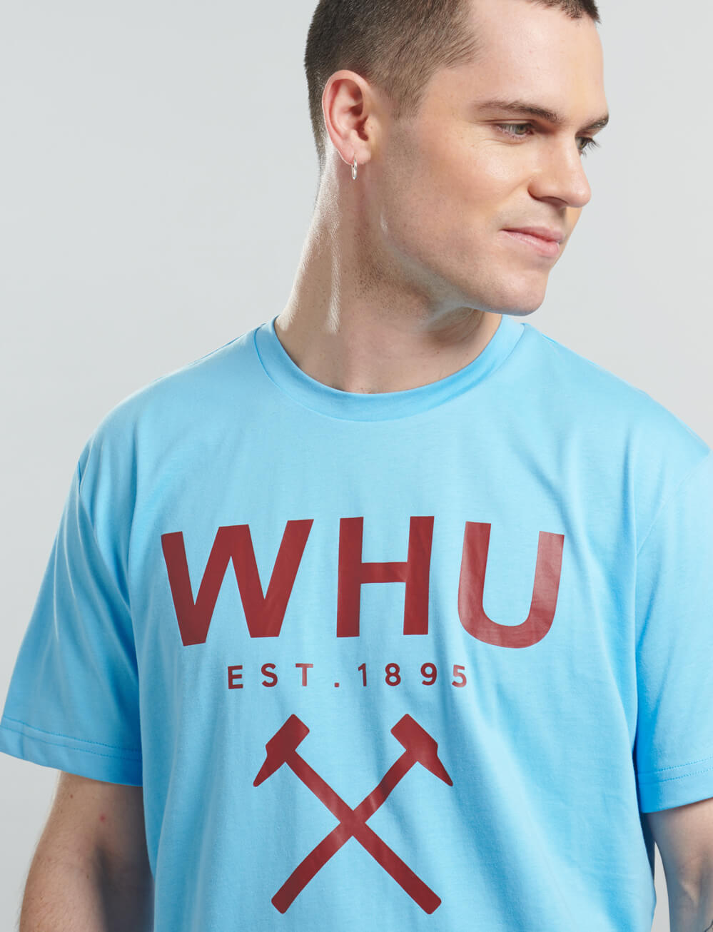 Official West Ham United Graphic T-shirt - Blue - The World Football Store