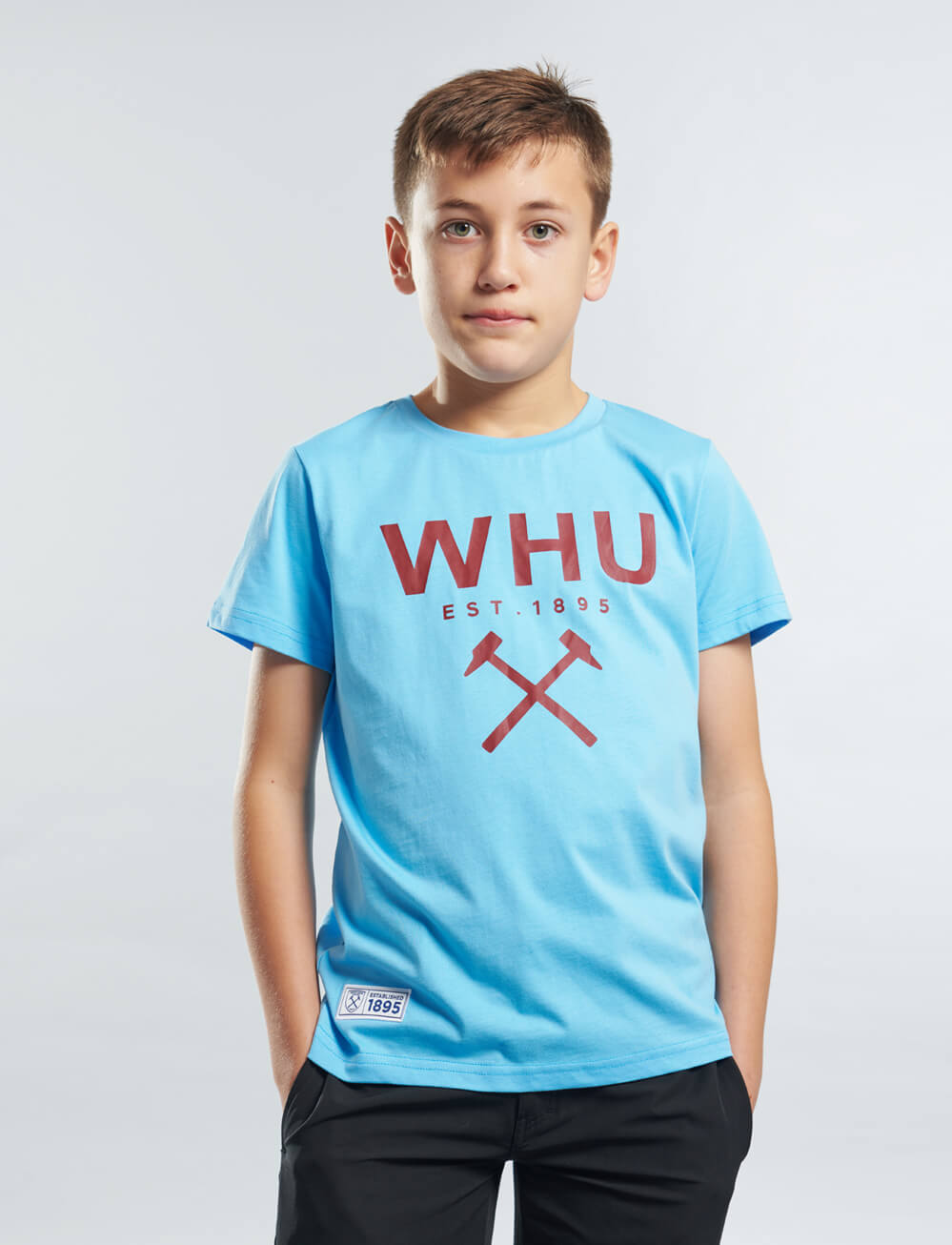 Official West Ham United Kids Graphic T-Shirt - Blue - The World Football Store