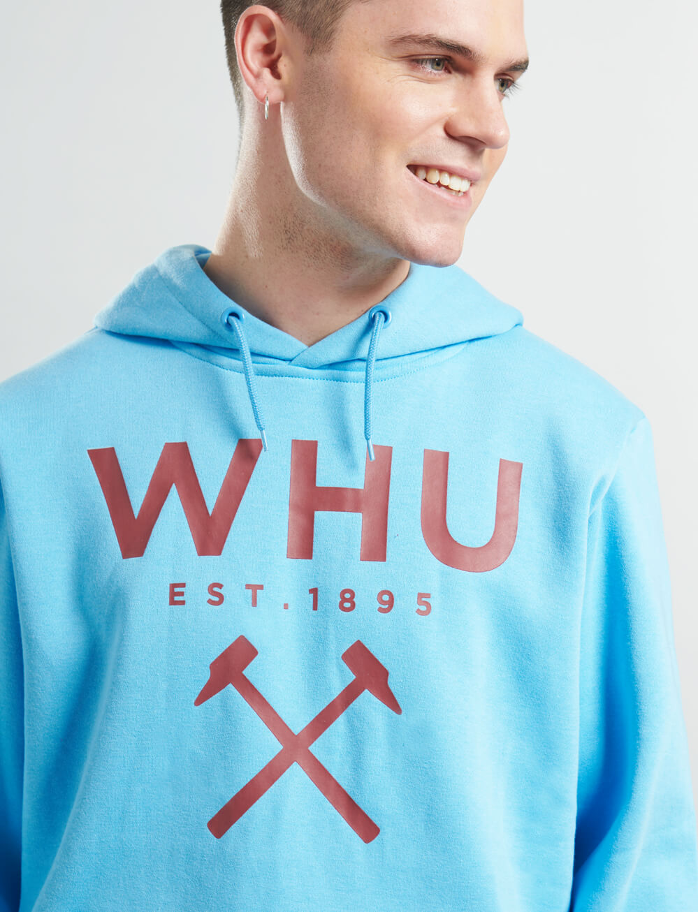 Official West Ham United Logo Hoodie - Blue - The World Football Store