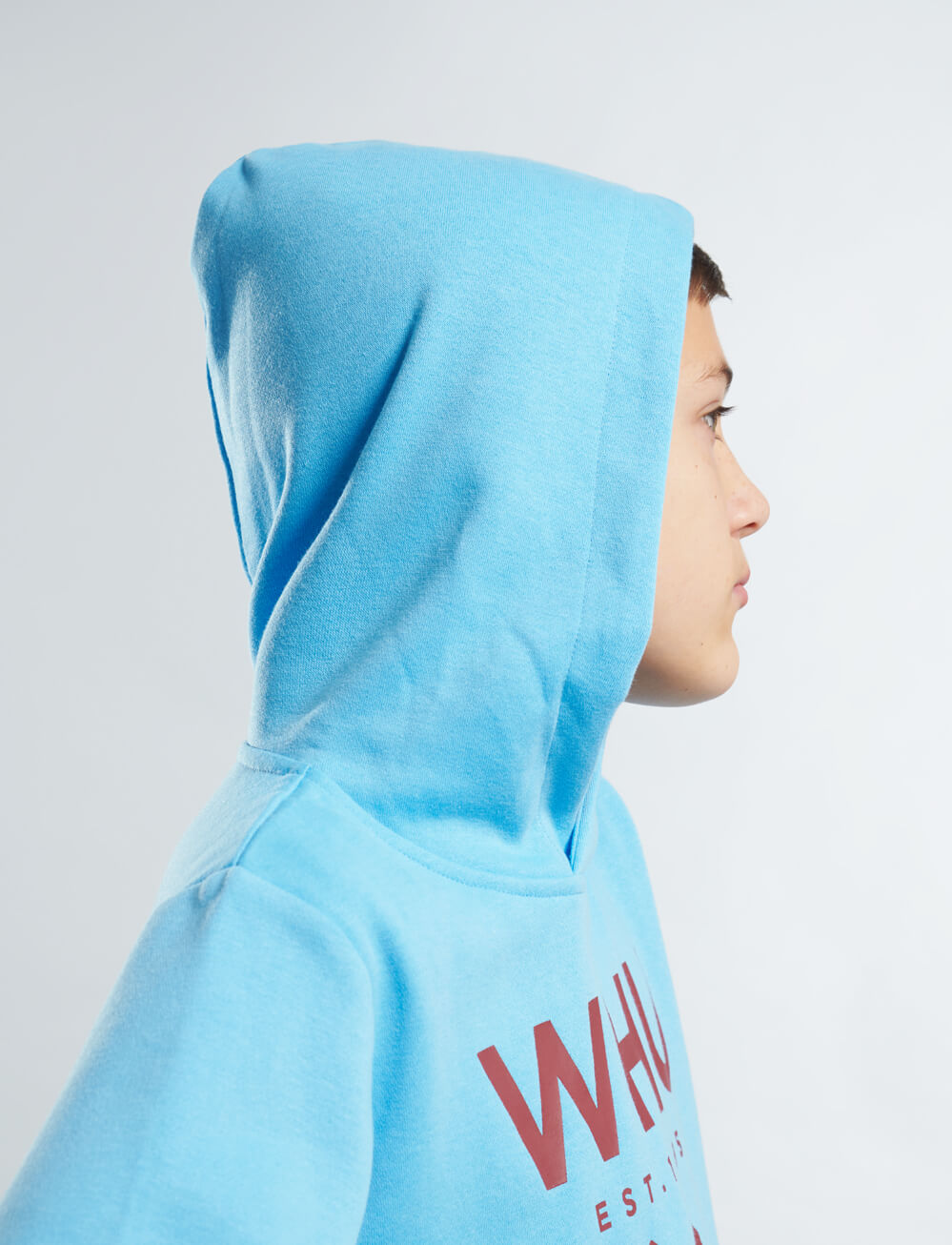 Official West Ham United Kids Logo Hoodie - Blue - The World Football Store