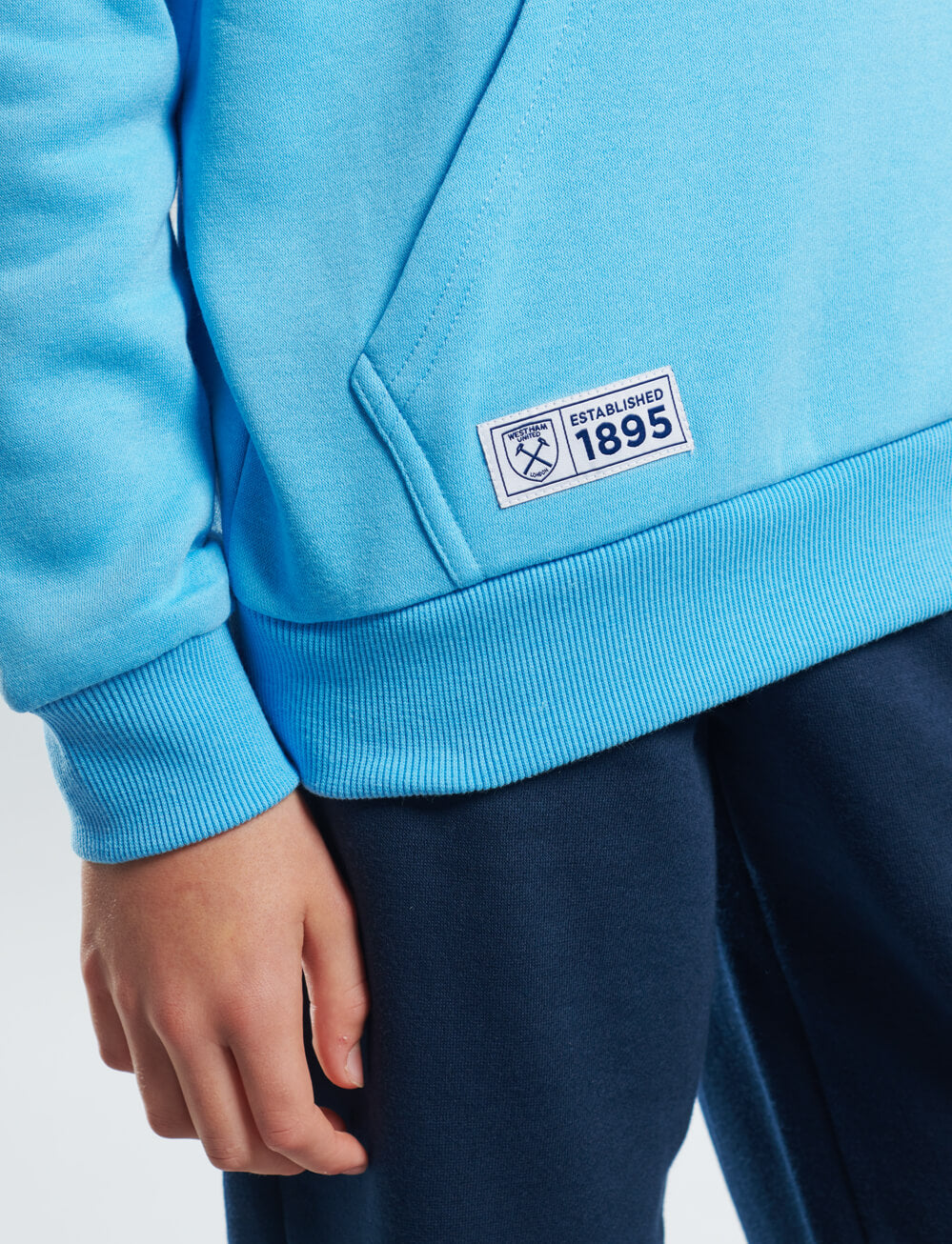 Official West Ham United Kids Logo Hoodie - Blue - The World Football Store