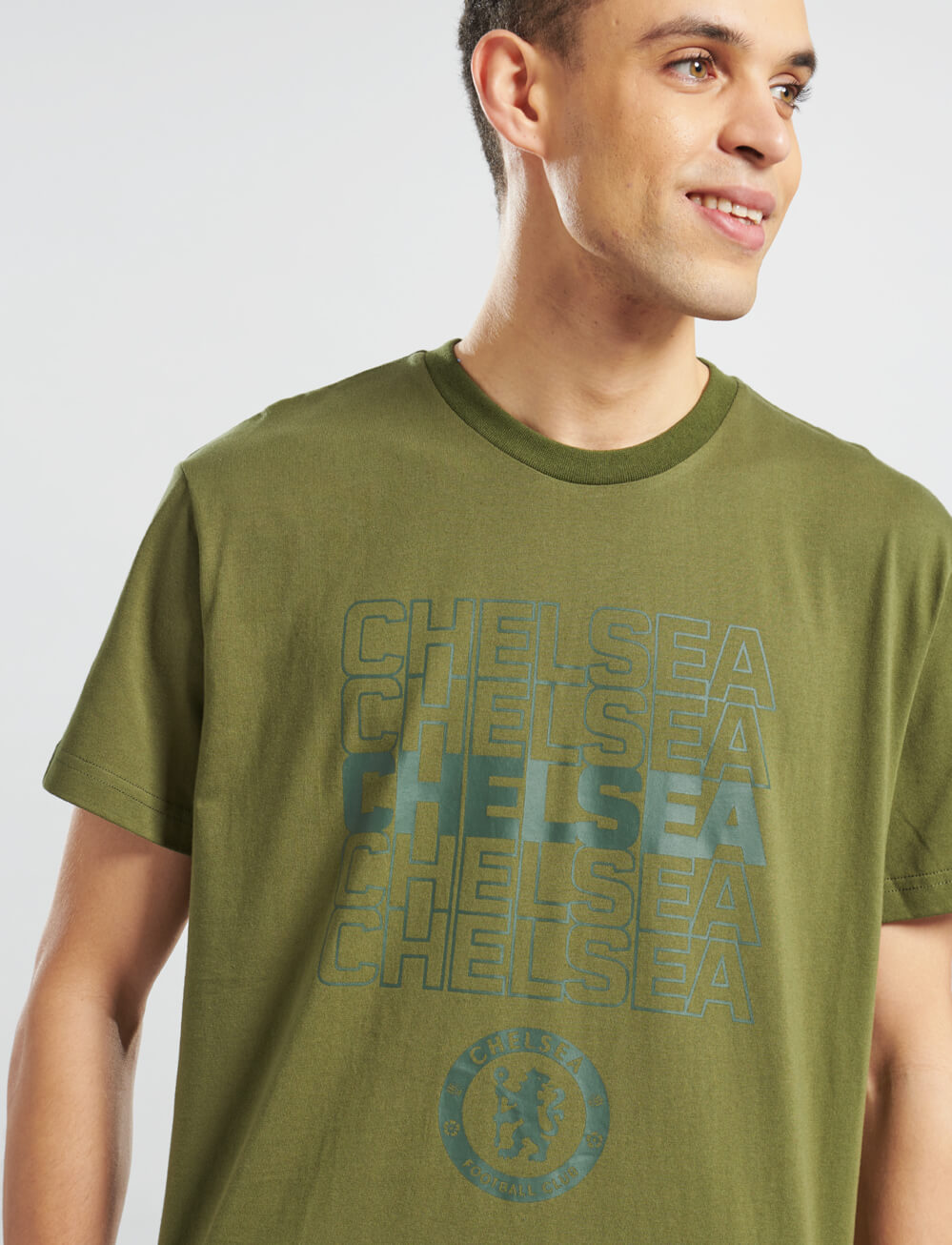 Official Chelsea Graphic T-Shirt - Cypress - The World Football Store