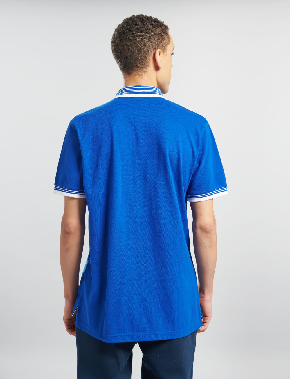 Official Chelsea Tipped Polo - Royal Blue - The World Football Store