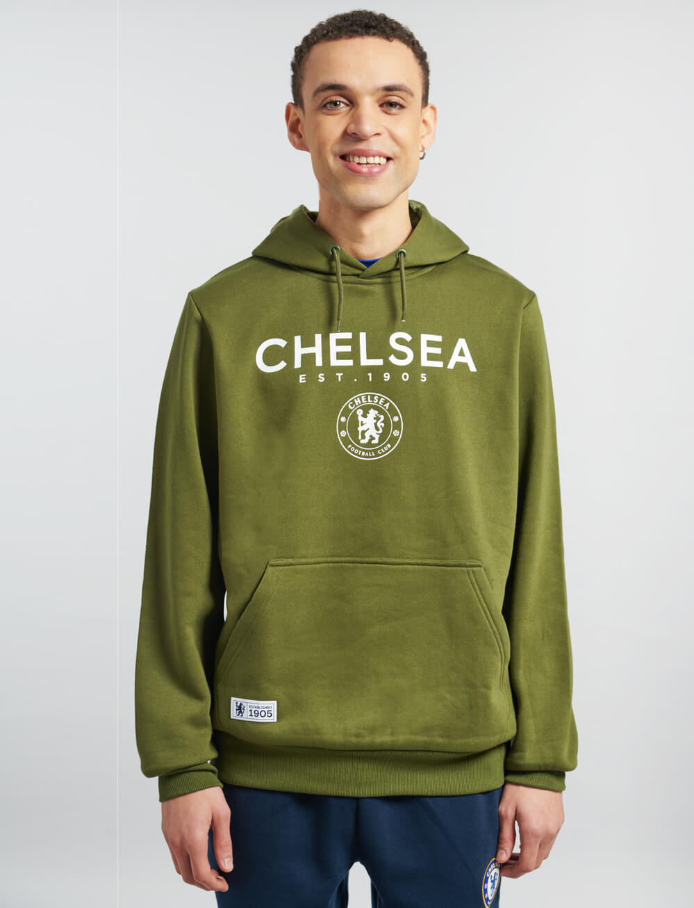 Official Chelsea Logo Hoodie - Cypress - The World Football Store