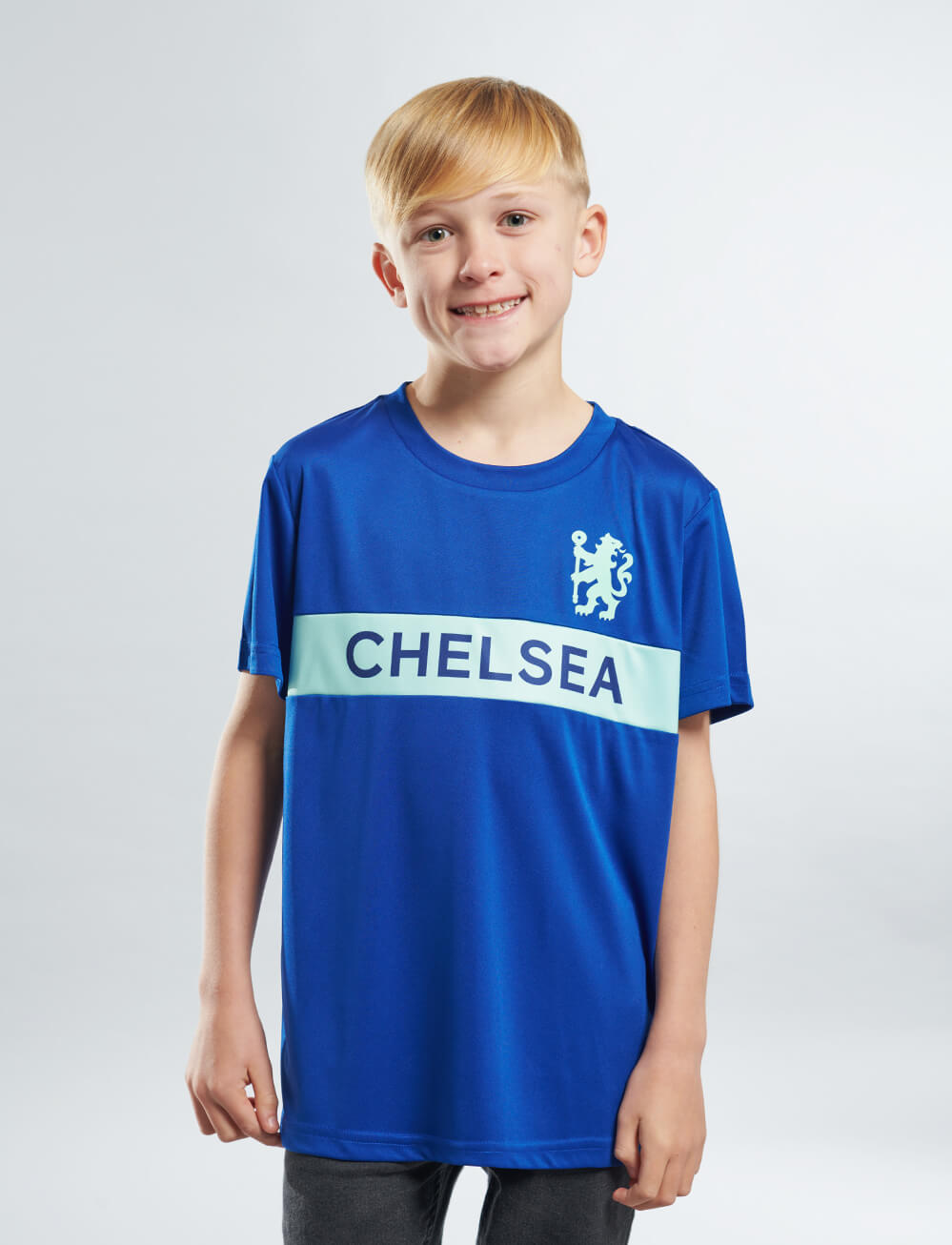 Official Chelsea Kids Wordmark T-Shirt - Royal Blue - The World Football Store