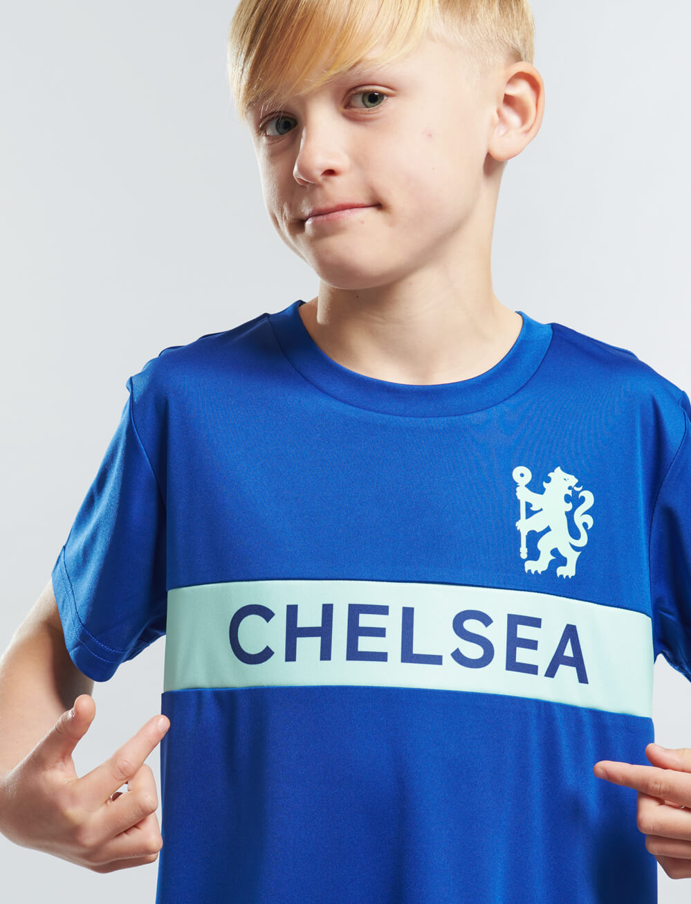 Official Chelsea Kids Wordmark T-Shirt - Royal Blue - The World Football Store