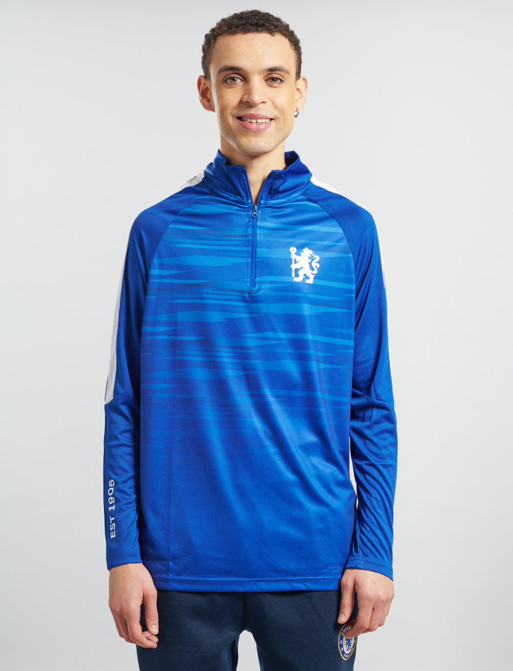 Official Chelsea 1/4 Zip Track Top - Royal Blue - The World Football Store