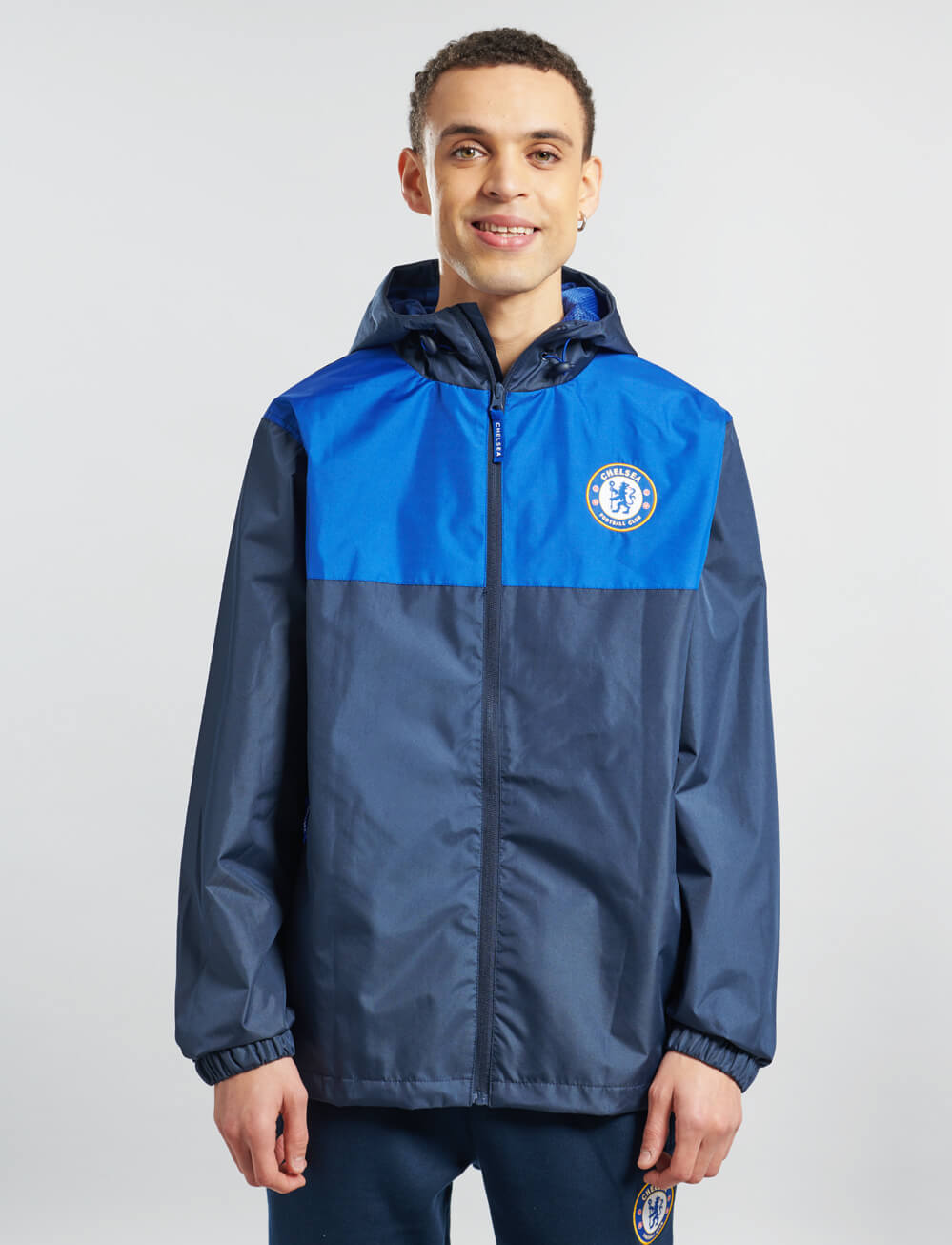 Official Chelsea Shower Jacket - Navy | The World Football Store