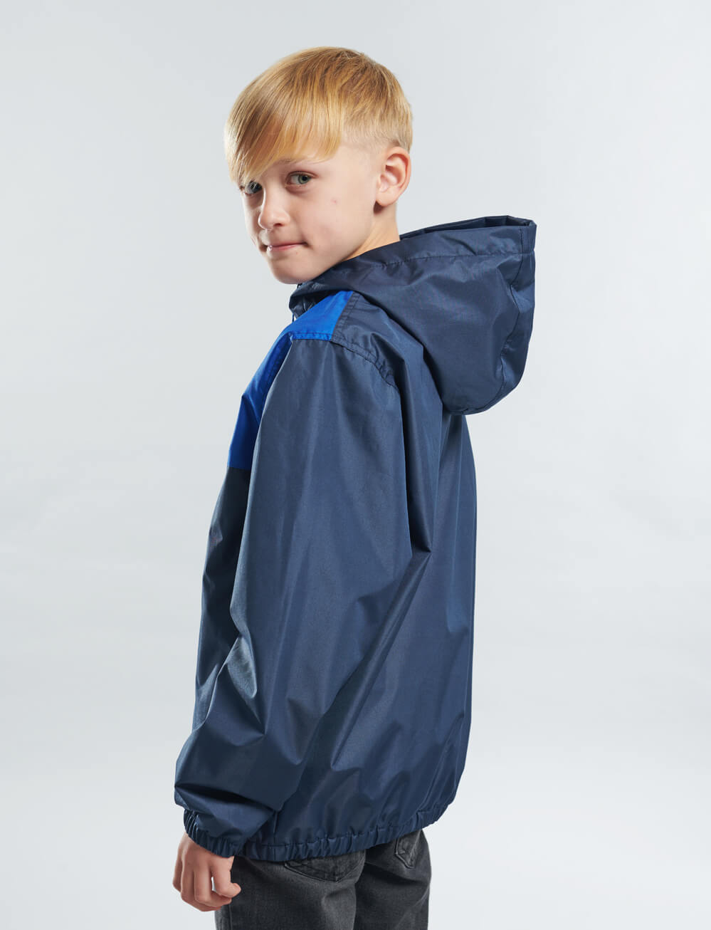 Official Chelsea Kids Shower Jacket - Navy - The World Football Store