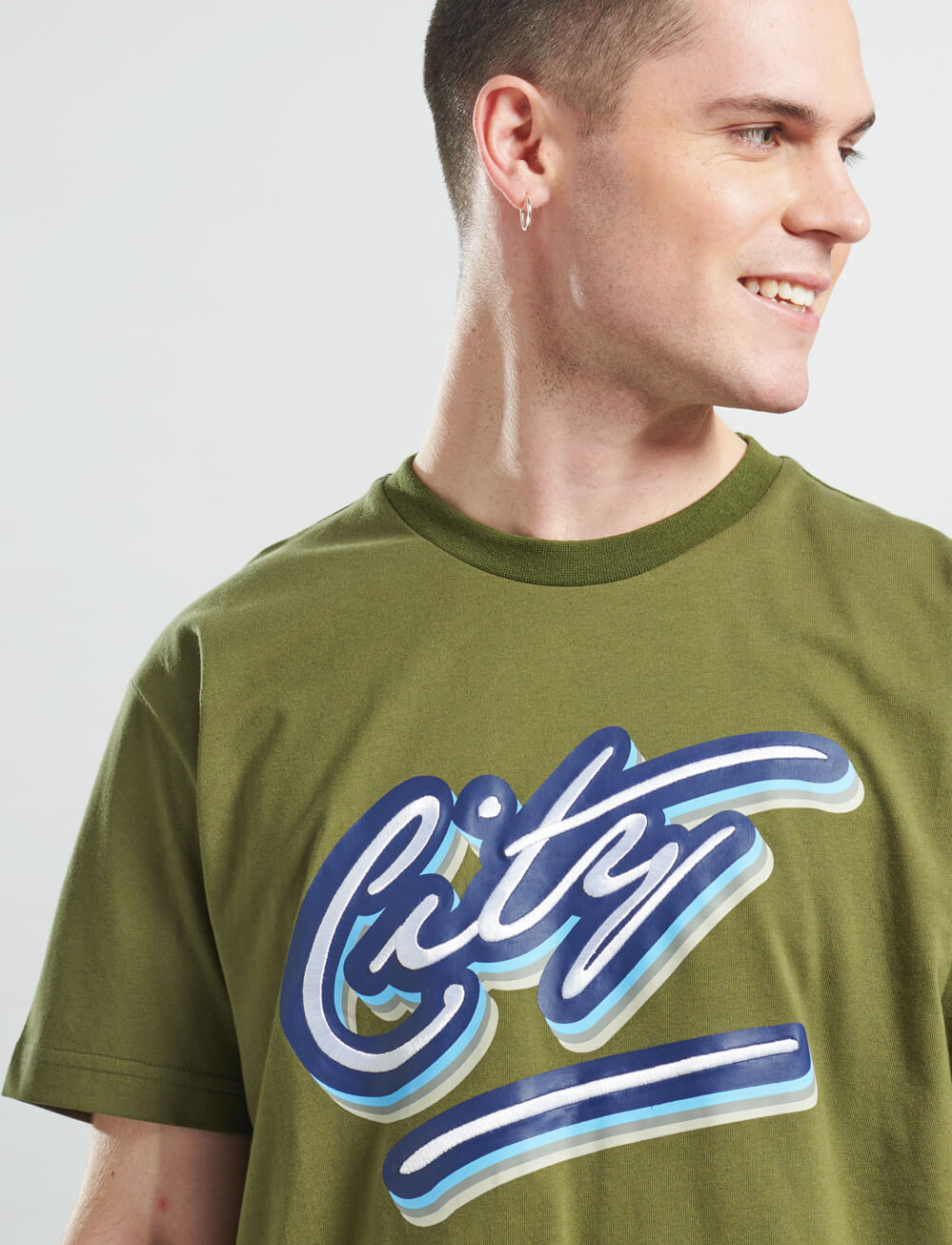 Official Manchester City Graphic T-Shirt - Cypress - The World Football Store