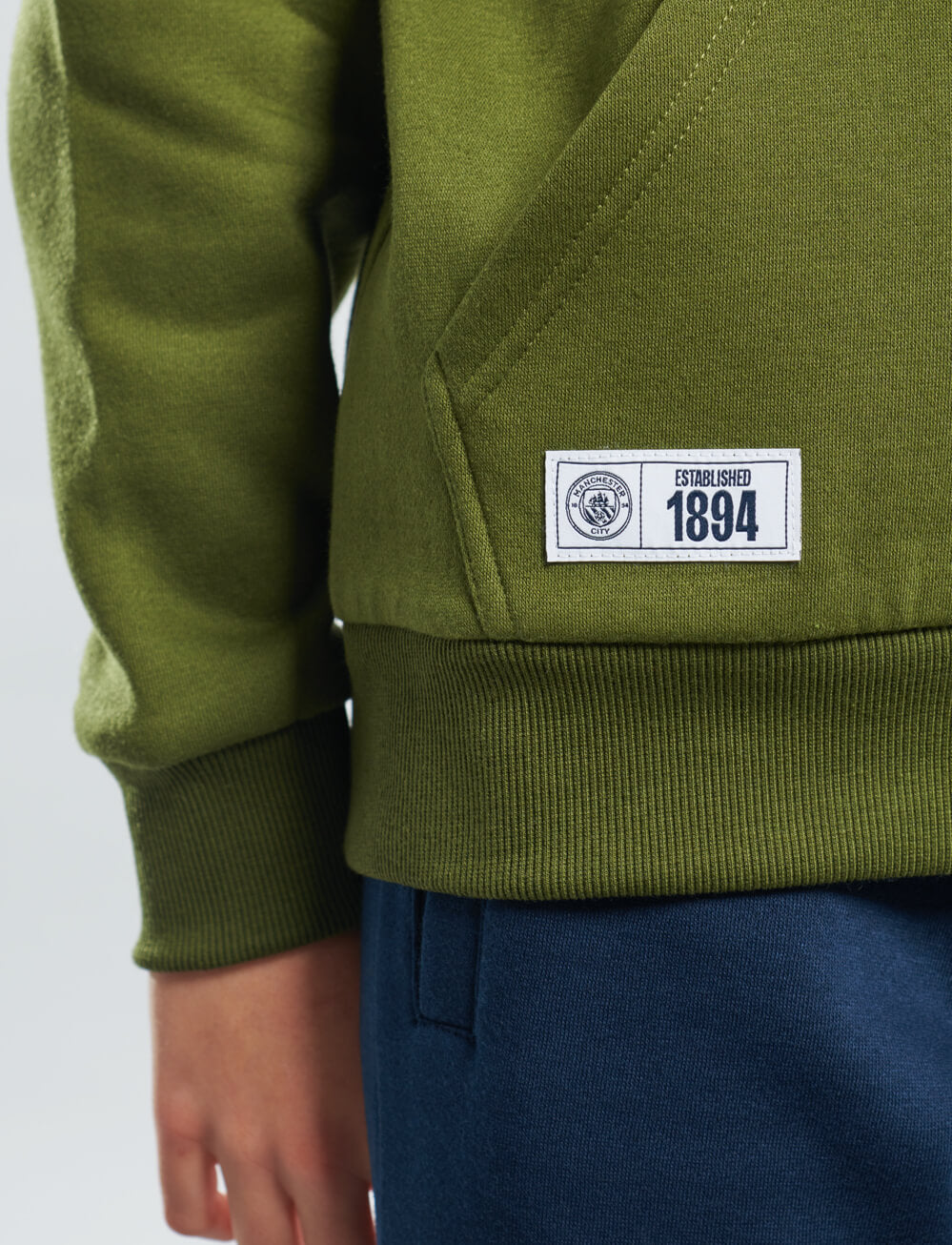 Official Manchester City Kids Logo Hoodie - Cypress - The World Football Store