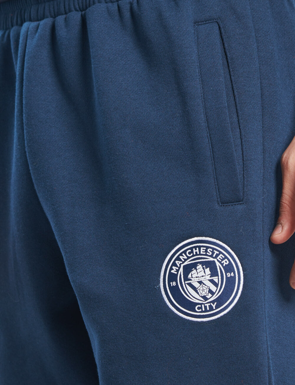 Official Manchester City Joggers - Navy - The World Football Store