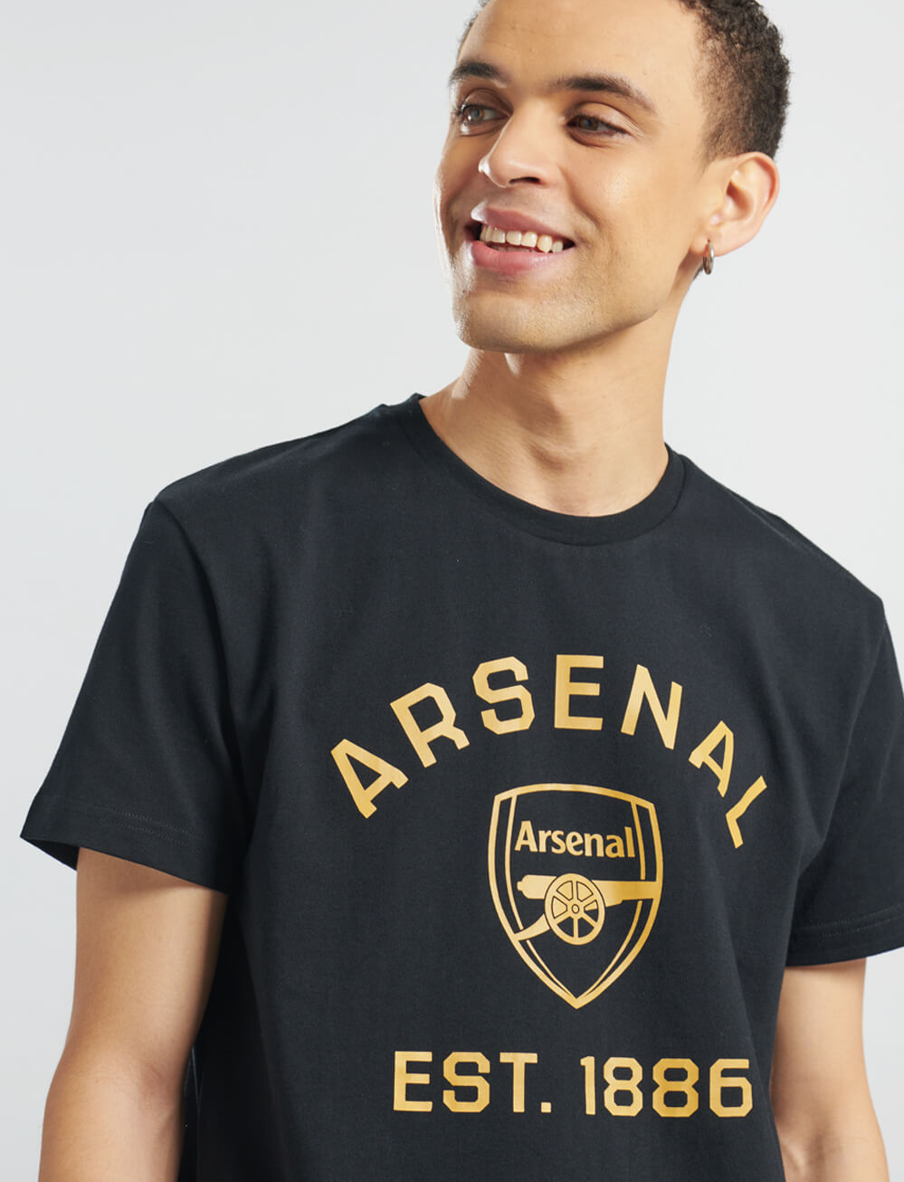 Official Arsenal Graphic T-Shirt - Black - The World Football Store