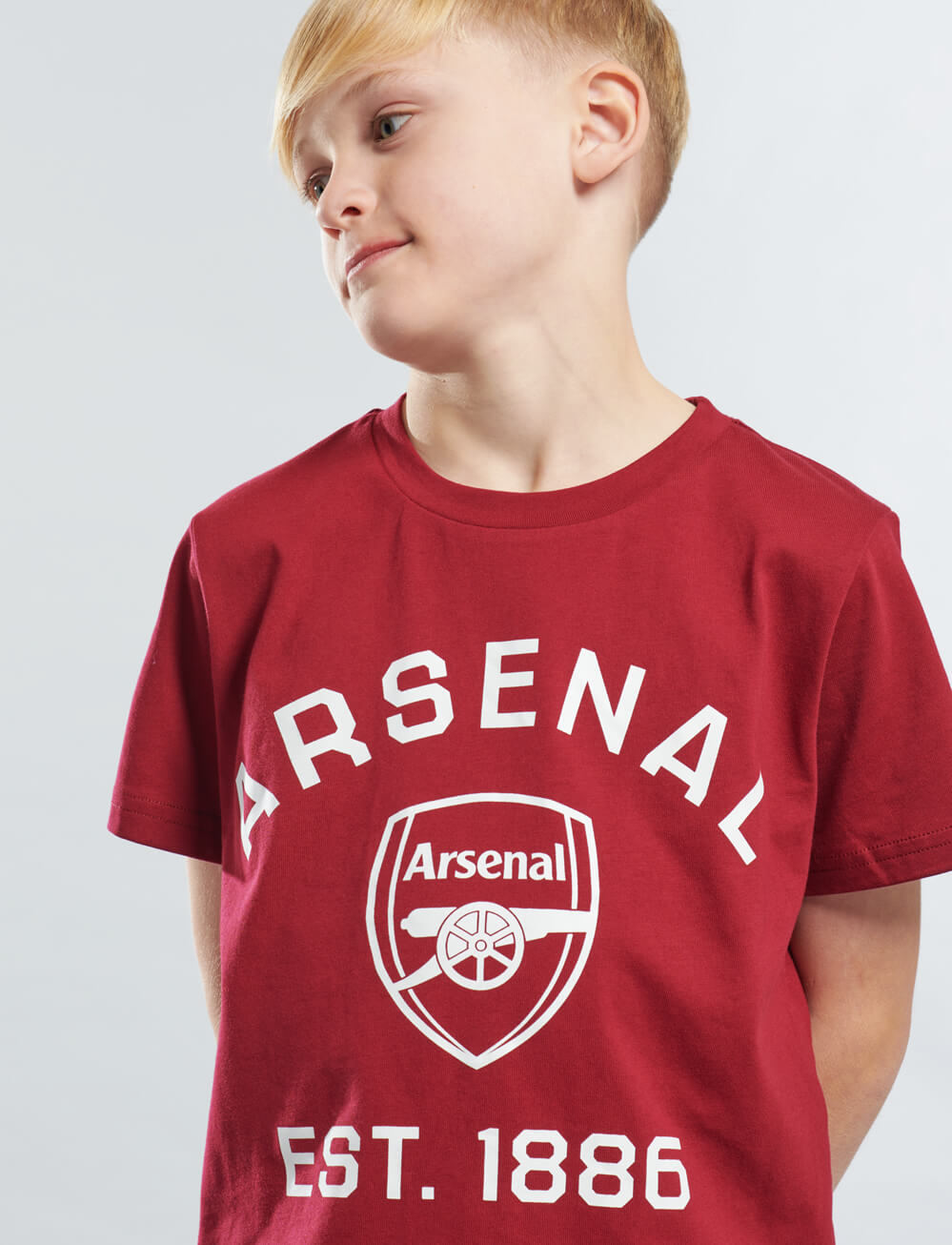 Official Arsenal Kids Graphic T-Shirt - Red - The World Football Store